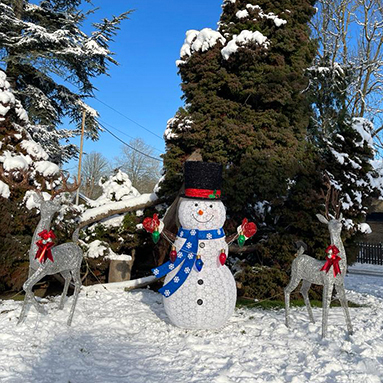 Snowmen at Debden House